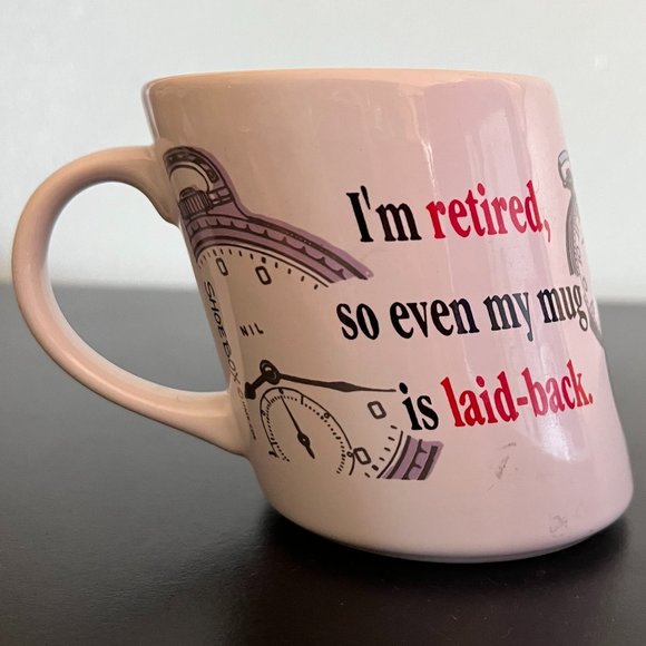 Hallmark Shoebox “I’m Retired So Even My Mug Is Laid-back” Retirement ~ Retiree - Picture 3 of 7